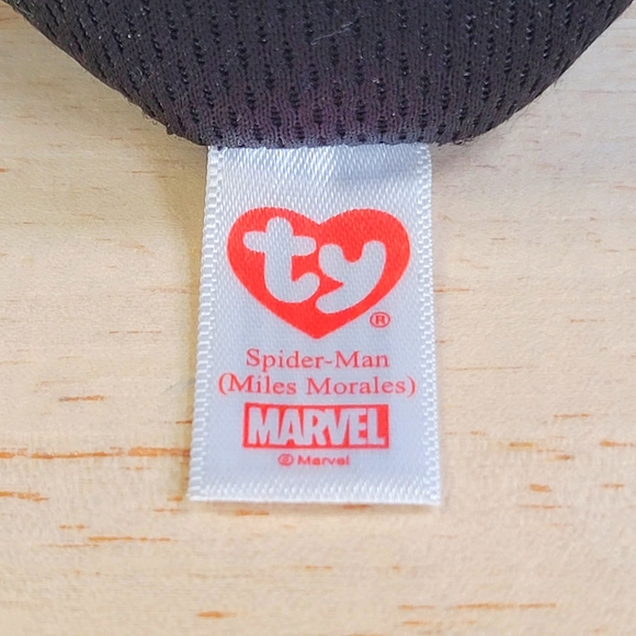 Original Beanie Babies Miles Morales SpiderMan 5" UltraSoft Stuffed Marvel Plush - Picture 7 of 8